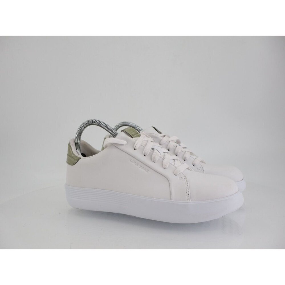 Cole Haan Women 8.5 C Wide Grand Crosscourt Joy Platform Sneaker White Leather - Picture 2 of 12